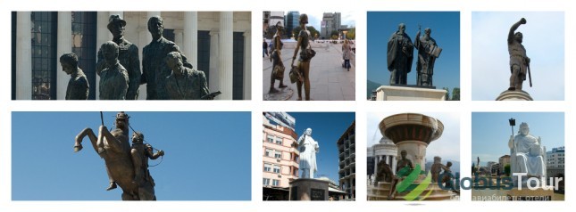 Памятники в Скопье